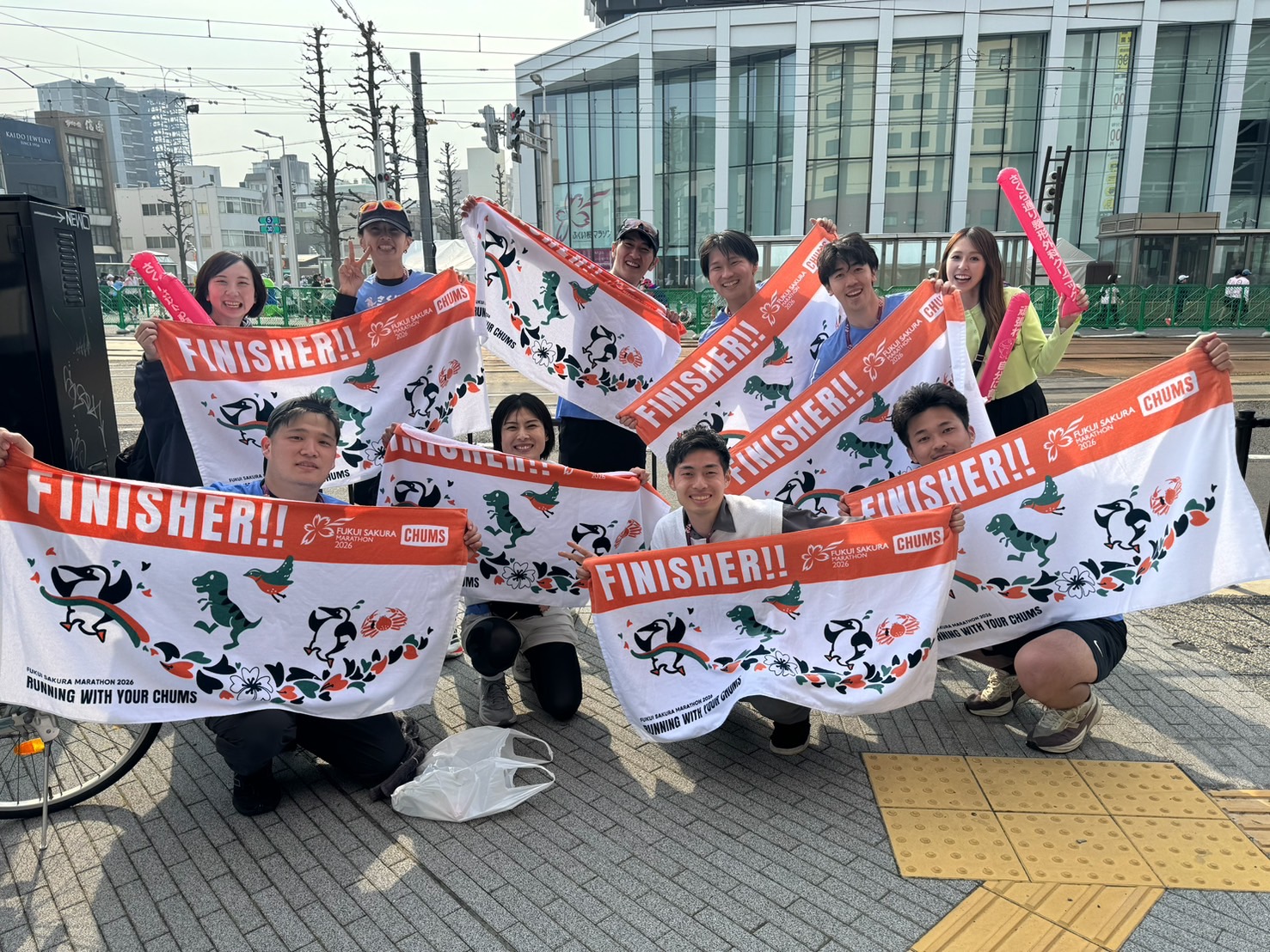 マラソン完走！スタッフ集合写真