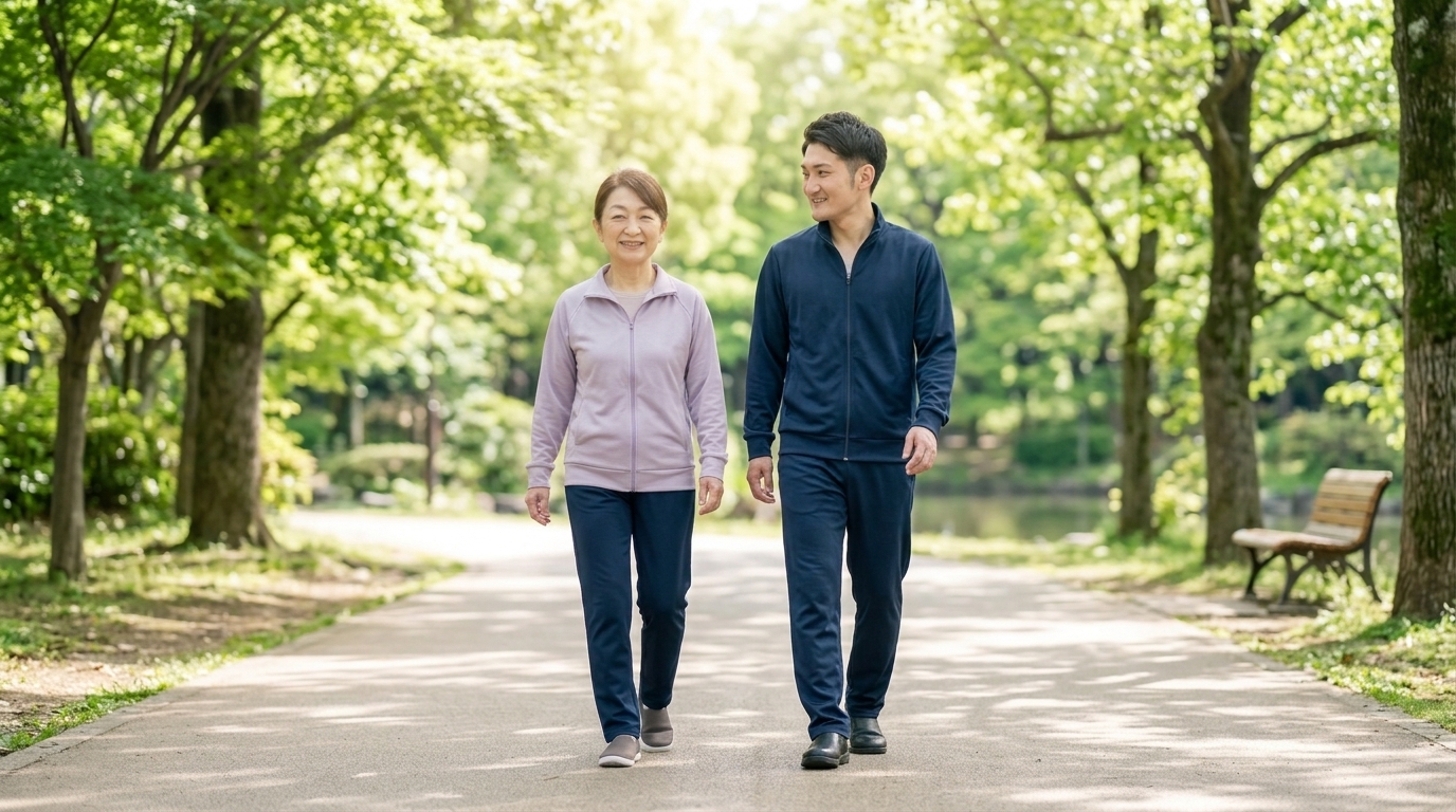 公園を歩いている様子(イメージ)